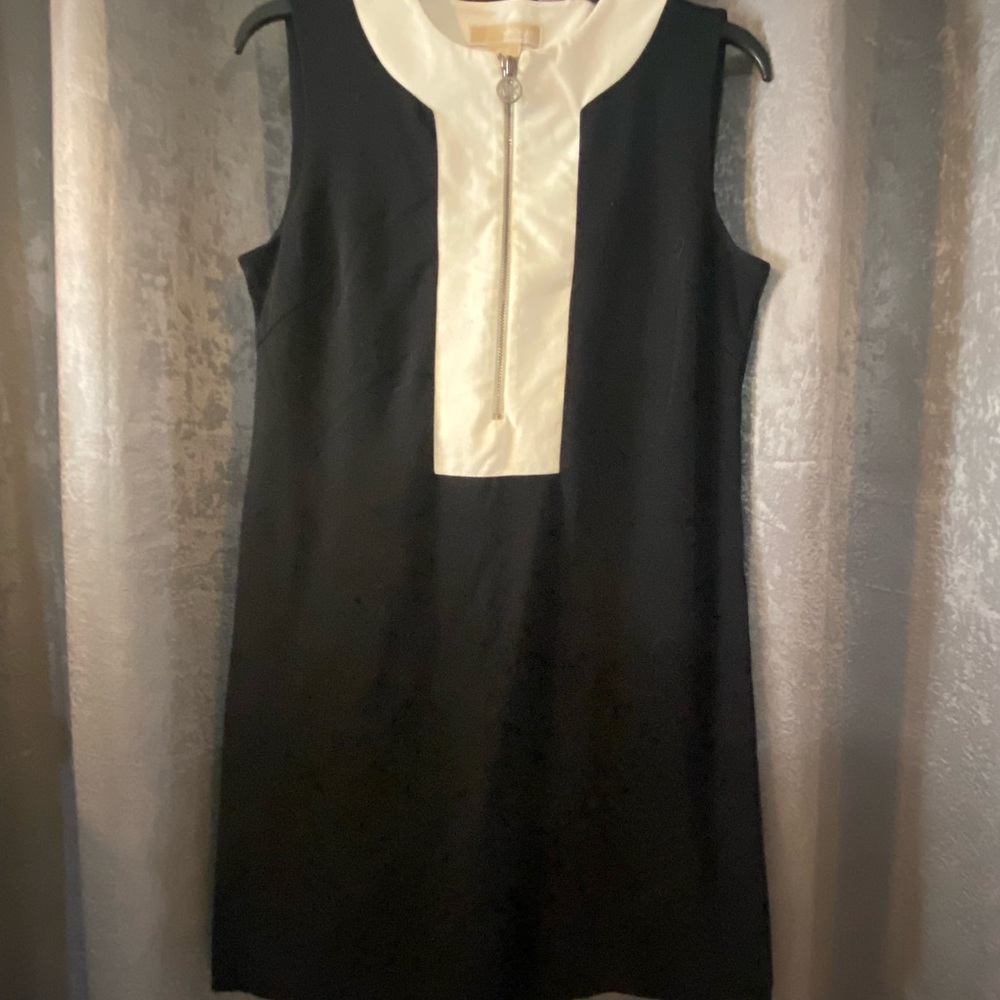 Michael Kors Black and White Mini Dress